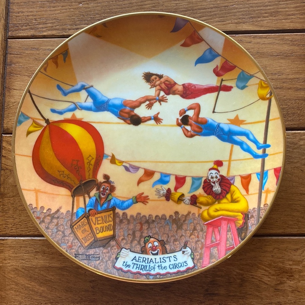 The Greatest Show on Earth Aerialists Plate.
